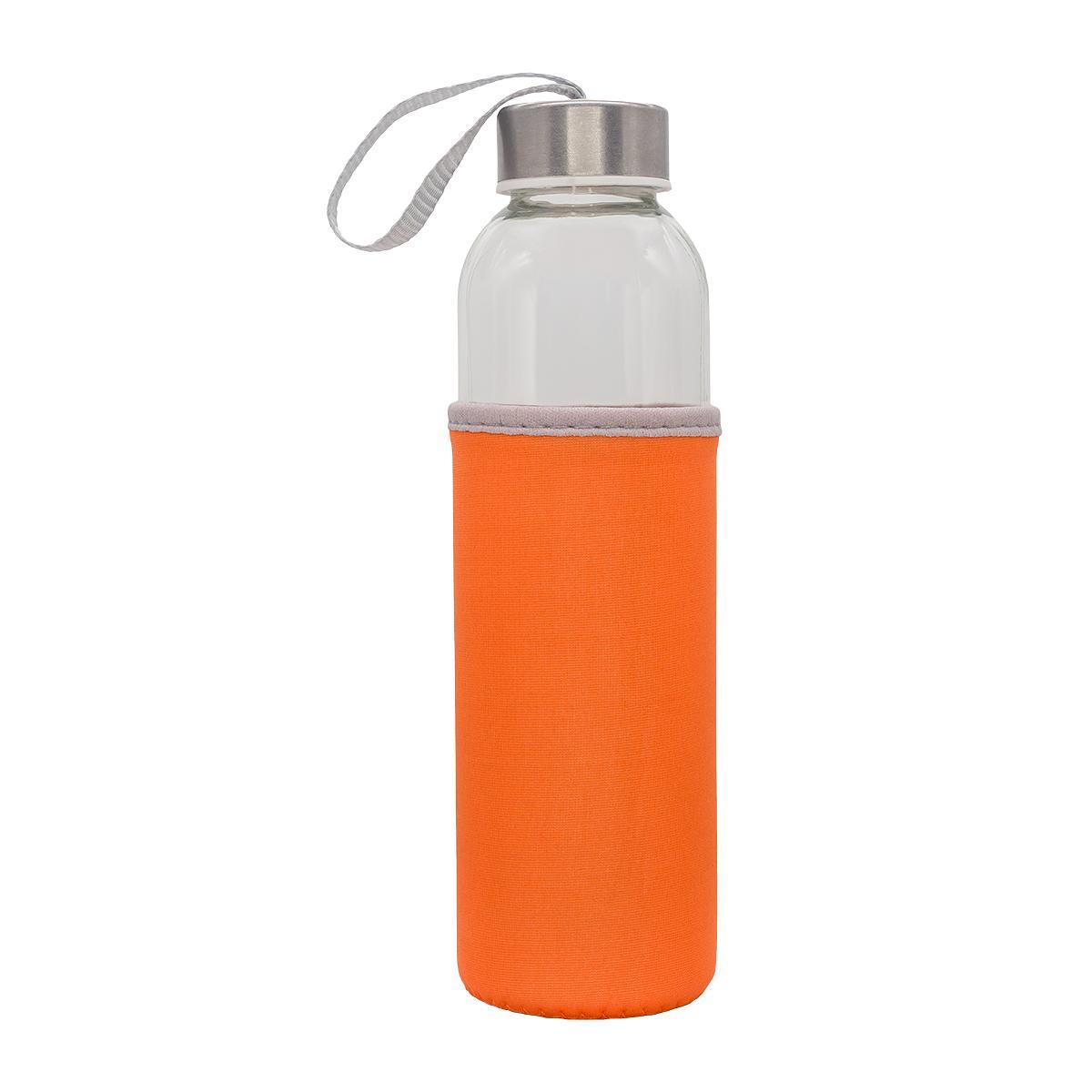 R08276.15 - Szklana butelka Vim 500 ml, pomarańczowy