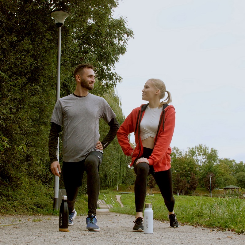 R08445.02 - Butelka termiczna z korkowym spodem Jowi 500 ml, czarny 